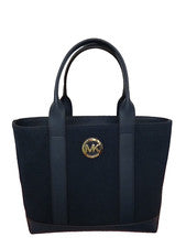 Bolso de Mano MICHAEL KORS Para Mujer MK Fulton MD Azul Marino Lona Cuero 38S8XFCT2C