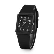 Reloj Casio MQ-27-1BDF Analógico Cuadrado Unisex Uretano Negro Original Nuevo