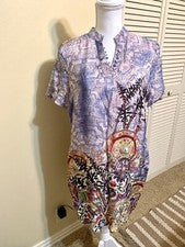 nuevo vestido mujer 100% seda talla multicolor diseñador Yujia Styleme