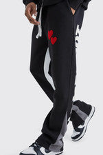 Pantalones Joggers Boohoo Hombre Calce Regular Edición Limitada Refuerzo Negros Talla S NUEVO