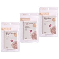 3 Bolsas Papel Absorbente de Aceite Cuidado de la Piel Limpieza Tejidos Control Facial
