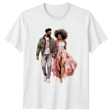 Camiseta romántica de moda para parejas Camiseta para hombre Camiseta para mujer Camiseta gráfica Unisex Top