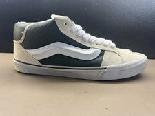 Nuevo sin caja Para hombres Vans Skool Knu Medio Bronceado Gamuza Verde Lona Blanco Tenis Hombres 13