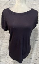 NUEVO CON ETIQUETAS Sexy Básicos Para Mujer Azul Ligero Mezcla de Rayón Camiseta Grande $75