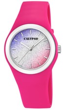 Calypso Reloj de Pulsera Cuarzo Rosa Plástico PU Banda Análogo