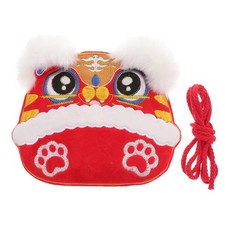 Bolso de Hombro Decorativo Hanfu Patrón Tigre Bordado Accesorios para Niños