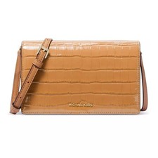 Bandolera Michael Kors Jet Set para mujer de cuero en relieve con solapa mediana (precio de venta sugerido por el fabric