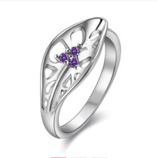 Bague argent "Amethyst Pistils" - Envoi de France immédiat