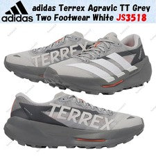 Adidas Terrex Agravic TT Gris Dos Calzado Blanco JS3518 Hombres Talla