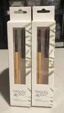 Lote de (2) Cepillos Labiales Beauty 360 Bambú con Tapa Nuevos En Cajas