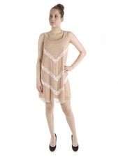 Yumi Kleid Sommerkleid YN-014 rose zweilagig Pailetten