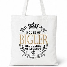 Bolso Shopper BIGLER Family Surname House Of Cotton
