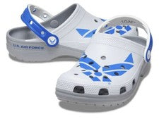 Zueco Crocs Classic US Air Force para hombre y mujer M7W9 M8W10 M9W11 blanco azul