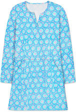 Vestido Mujer - Vestido Solero Estampado - Mini Vestido - 2XL - AZUL