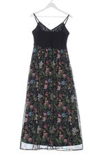 Vestido de tirantes Yessica Maxi estampado integral negro talla 36 vestido de verano