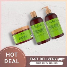Shea Moisture Moringa Aguacate Power Greens, CHAMPÚ, ACONDICIONADOR, RECONSTRUCTOR.