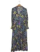 Vestido blusa mujer Holly & Joey viscosa gris/verde UNI elegante informal