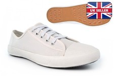 Zapatos de salón para hombre Zapatos de lona para hombre Plimsolls todos blancos Zapatos de salón Prendas para el torso
