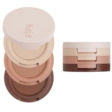 Sombra de ojos Kaja Beauty Bento Trío Terciopelo Sueño Neutro Brillo Sombra de ojos Nueva en caja