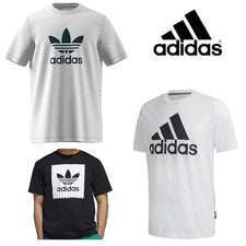 Camiseta Adidas Para Hombres 100% Algodón Manga Corta Informal Moda Camiseta Reino Unido S-XL