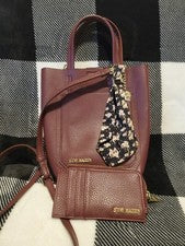 Cartera bandolera Steve Madden para mujer con billetera a juego - NUEVA