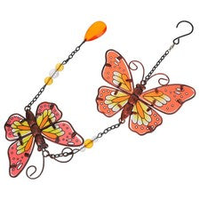 Arte de jardín al aire libre mariposa colgante decoración artesanal modelado adorno