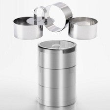 Anillos Moldes Acero Inoxidable Terrinas Utensilios Alimentos Mousses Profesional