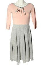 Vestido de punto Ave evA para mujer gris rosa jaspeado talla 36