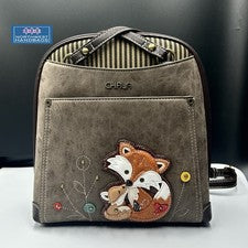 MOCHILA BOLSO CONVERTIBLE FOX FAMILY GRIS PIEDRA CHALA