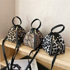 Bolso De Mano Lujo Para Mujer Bolsa Bandolera De Cuero Cartera De Moda Leopardo