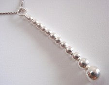 Collar Multi Bolas Plata Plata 925 Flexible