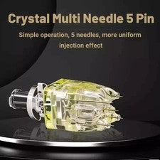 Aguja de reemplazo de aguja de cristal de 5 pines para belleza herramienta facial para el cuidado de la piel