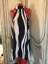 Vestido mujer diseño por Shein talla L blanco y negro beige