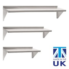 Displaypro Estantes de Acero Inoxidable, Estante de Pared para Sala Limpia de Cocina Comercial