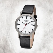 Regent Titan Reloj Para Hombre F-1108 Reloj De Cuarzo Pulsera Negra URF1108