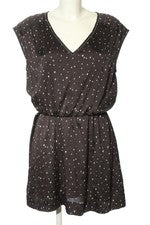 Minivestido de verano H&M estampado integral escote en V marrón talla 38