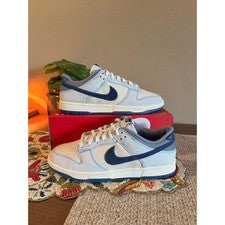Talla 12 - Nike Dunk Low Retro SE Summit Blanco Azul Vacío Lona IB6752 101