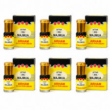 Paquete de 6 juegos de aceite de perfume concentrado Al Arham Attar Majmua 916 de 3 ml cada uno