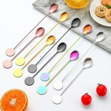 304 21 cm para Bar Cuchara Batidora Pulida Espejo para Preparador de Bebidas
