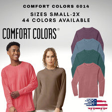 Camisa Manga Larga 100% Algodón Colores Cómodos Estilo 6014 Pequeña-2X Grande
