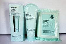 Limpiador y suero facial suave y liftante Global Beauty Care de 3 piezas, ojos TOTALMENTE NUEVO