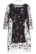 Vestido Comma Línea A Estampado Completo Elegante Rosa Mujer T. 36