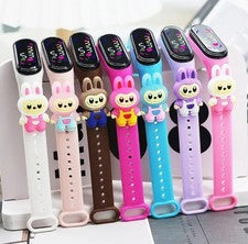 Reloj de pulsera con pantalla digital LED para niños niñas niños
