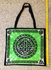 Bolso de Mano Algodón Nudo Celta Tie Dye Correa para el Hombro Hecho a Mano Pagano