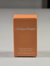 CLINIQUE HAPPY FOR WOMEN .14 OZ / 4 ML PERFUME PURO SPRAY SELLADO NUEVO EN CAJA