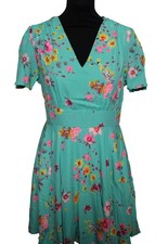 DAMENKLEID KLEID SOMMERKLEID MINT GRÜN FLORAL JOHN ZACK LONDON Gr. 40 NEU (12)