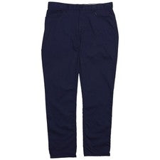 Pantalones POLO RALPH LAUREN Azul Marino Frente Plano - Ropa a Medida para Hombre - Estilo Clásico