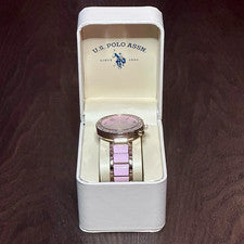 U.S. Polo Assn. Reloj pulsera mujer USC40063 tono dorado y rosa