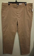 Pantalones George Para Hombre 46x30 Sarga 5 Bolsillos CAQUI URBANO Frente Plano #10726