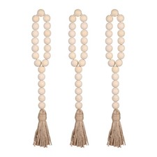 3 piezas de cuentas de madera decoración colgante decoraciones para el hogar granja cuentas